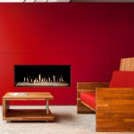 شومینه گازی دیواری نیم شیشهGS120