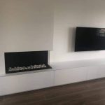 شومینه گازی کنج دو طرف نما